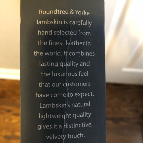 Roundtree and Yorke Lambskin Leather Jacket - Picture 7 of 8